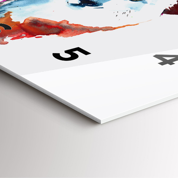 Szögletes fali üvegóra A farkas és a telihold