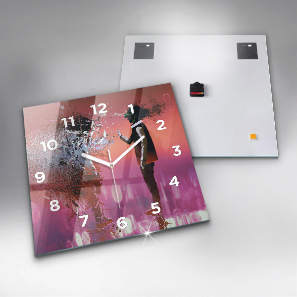 Szögletes fali üvegóra Kibertér