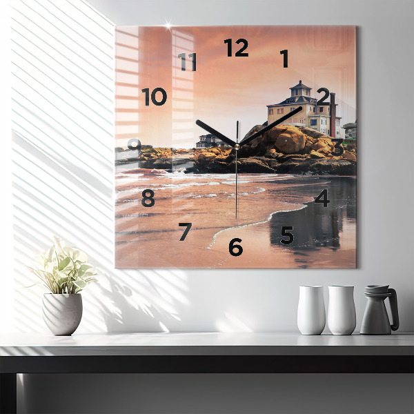 Szögletes fali üvegóra Sherman-part