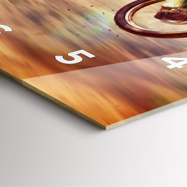 Szögletes fali üvegóra Motocross Enduro