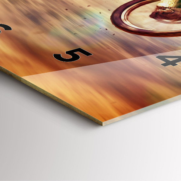 Szögletes fali üvegóra Motocross Enduro