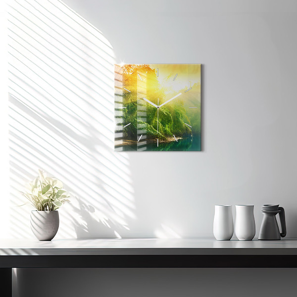 Szögletes fali üvegóra Békés természet