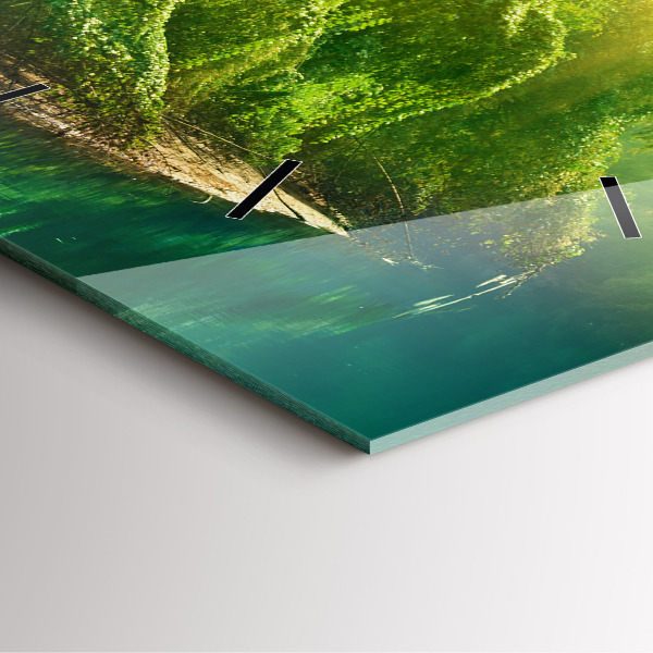 Szögletes fali üvegóra Békés természet