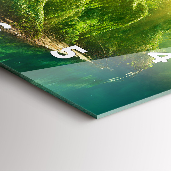 Szögletes fali üvegóra Békés természet