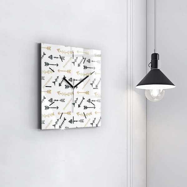 Szögletes fali üvegóra Geometrikus csípő minta