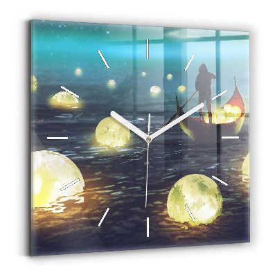 Szögletes fali üvegóra Absztrakció