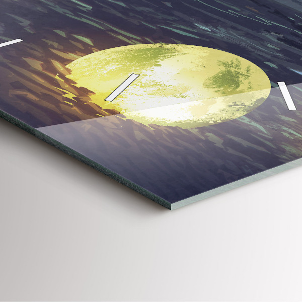 Szögletes fali üvegóra Absztrakció