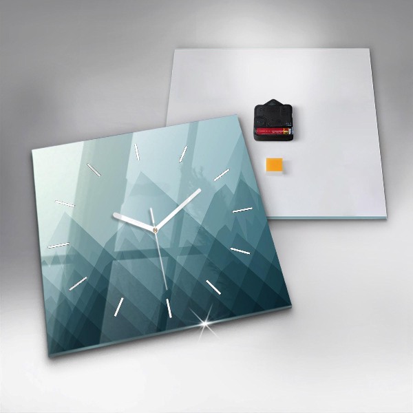 Szögletes fali üvegóra Geometriai figurák