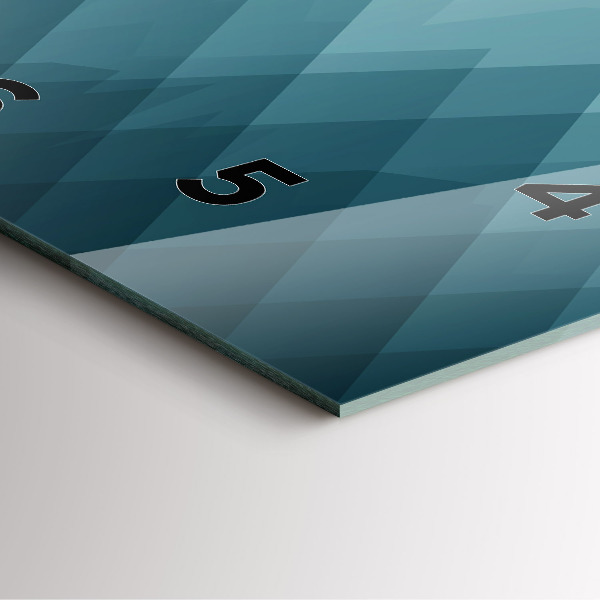 Szögletes fali üvegóra Geometriai figurák