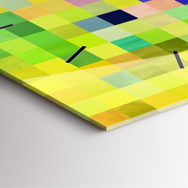 Szögletes fali üvegóra Négyzetek összetétele