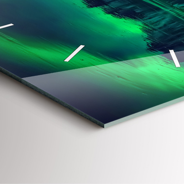 Szögletes fali üvegóra Északi fény