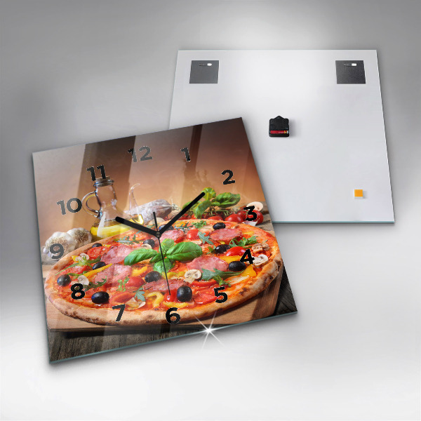 Szögletes fali üvegóra Olaszország kulináris szíve