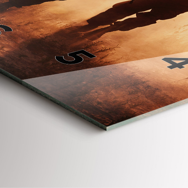 Szögletes fali üvegóra Egyesült Államok tengerészgyalogosai