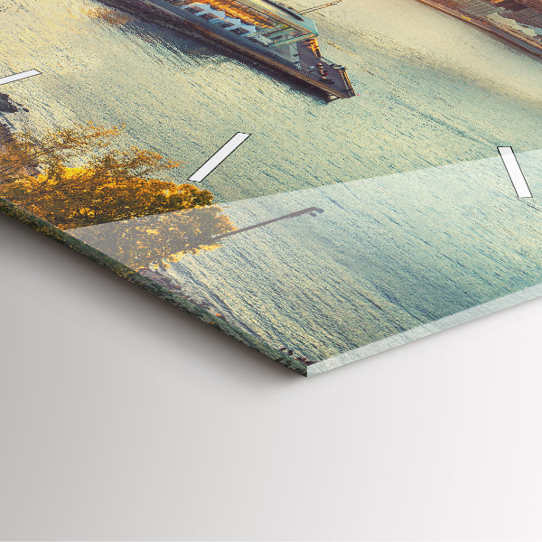 Szögletes fali üvegóra New York Manhattan