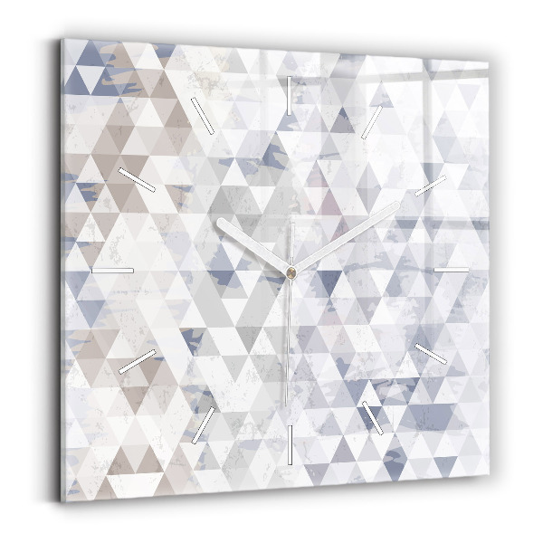 Szögletes fali üvegóra Geometriai minta