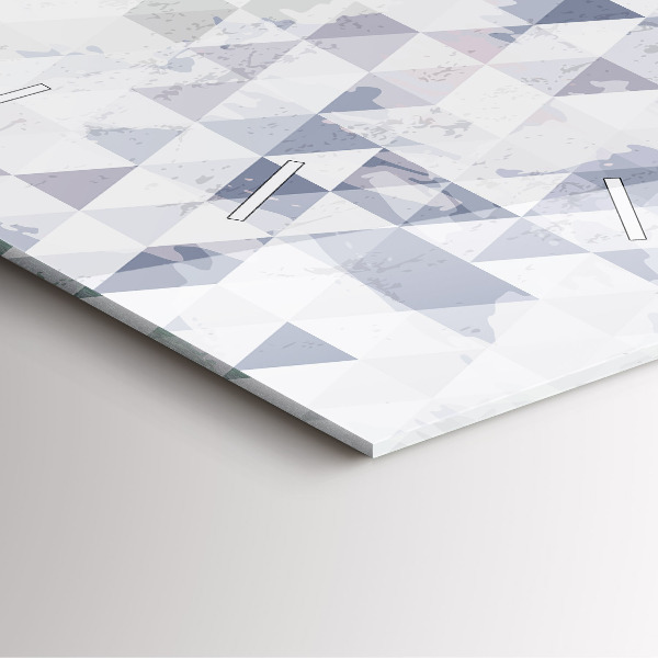 Szögletes fali üvegóra Geometriai minta