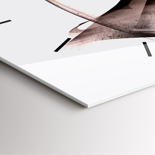 Szögletes fali üvegóra Festett lóprofil