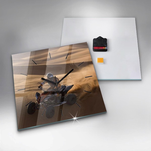 Szögletes fali üvegóra Quad a sivatagban