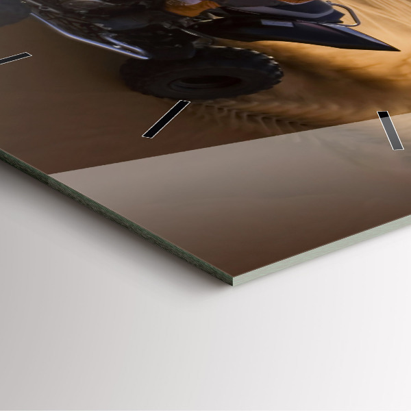 Szögletes fali üvegóra Quad a sivatagban