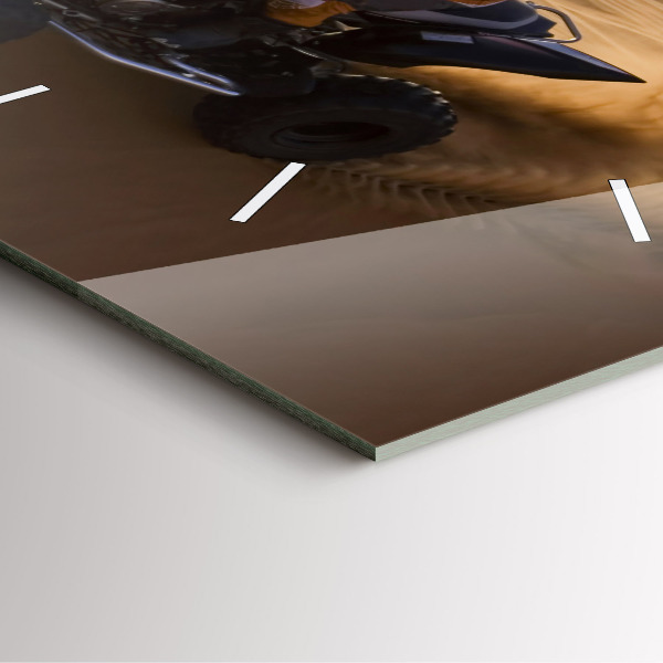 Szögletes fali üvegóra Quad a sivatagban