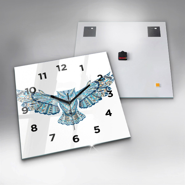 Szögletes fali üvegóra Bagoly repülés közben