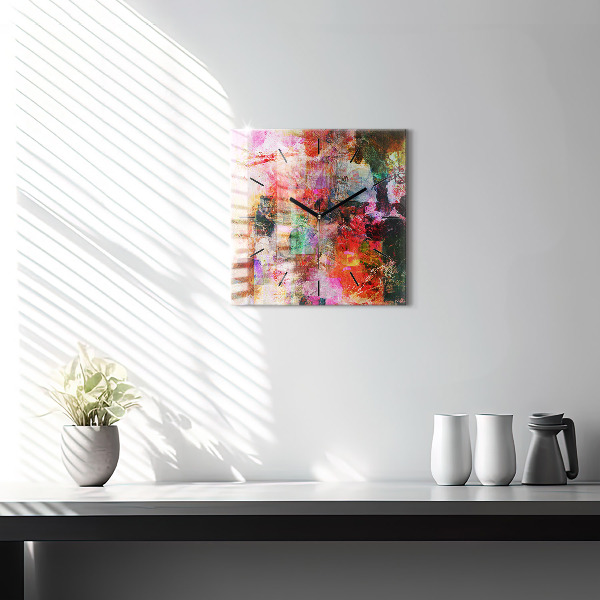 Szögletes fali üvegóra Absztrakt kompozíció