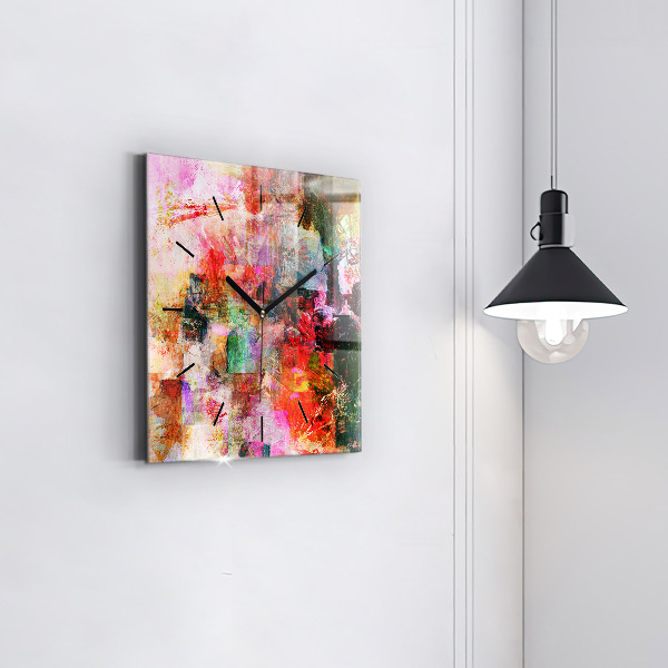 Szögletes fali üvegóra Absztrakt kompozíció