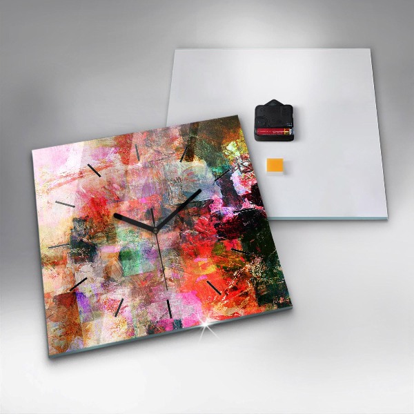 Szögletes fali üvegóra Absztrakt kompozíció