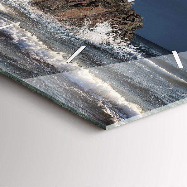 Szögletes fali üvegóra Világítótorony