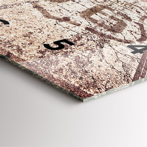 Szögletes fali üvegóra Route 66 USA