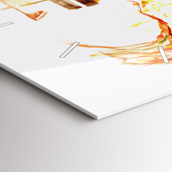 Szögletes fali üvegóra Őszi táj