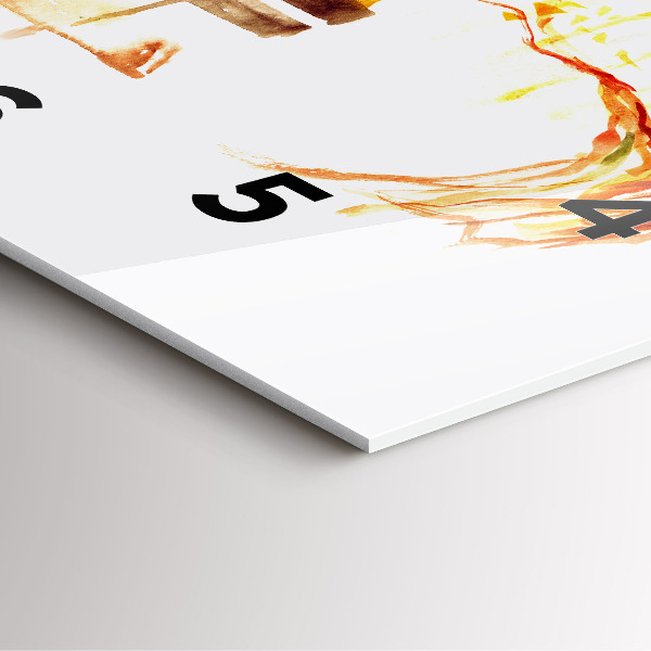 Szögletes fali üvegóra Őszi táj