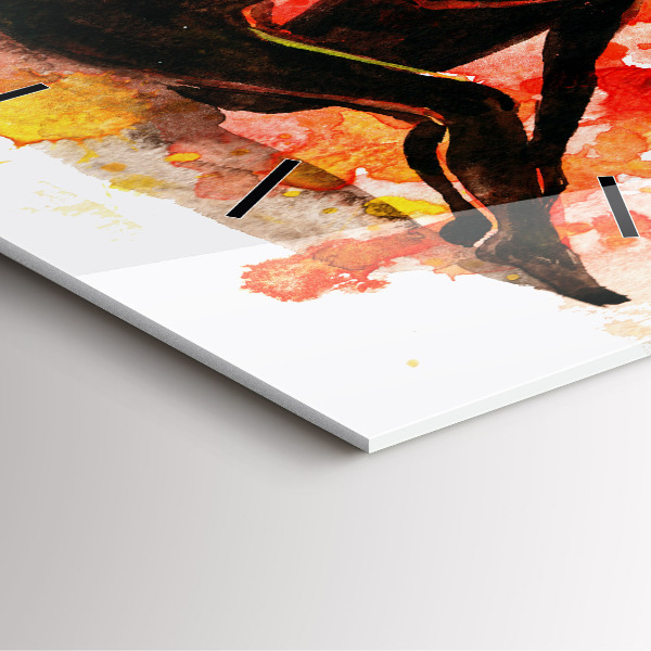 Szögletes fali üvegóra Szerelem és egy szerelmes pár