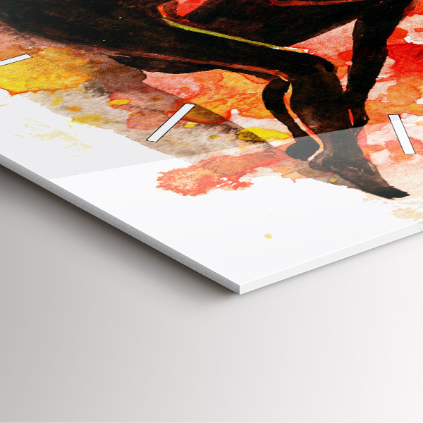 Szögletes fali üvegóra Szerelem és egy szerelmes pár