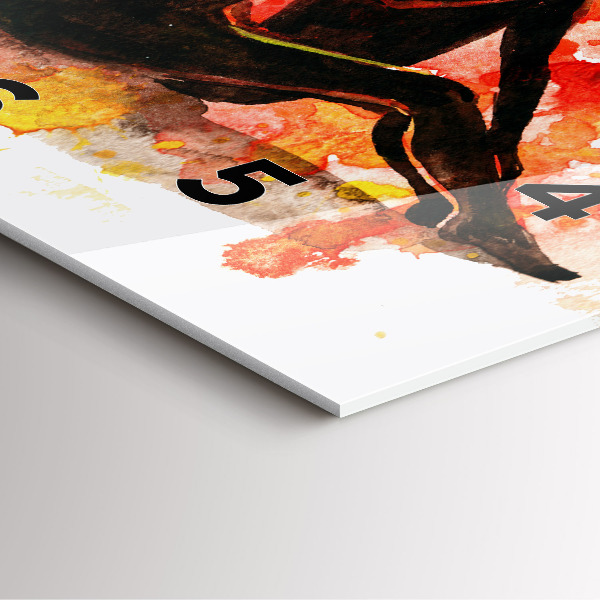 Szögletes fali üvegóra Szerelem és egy szerelmes pár