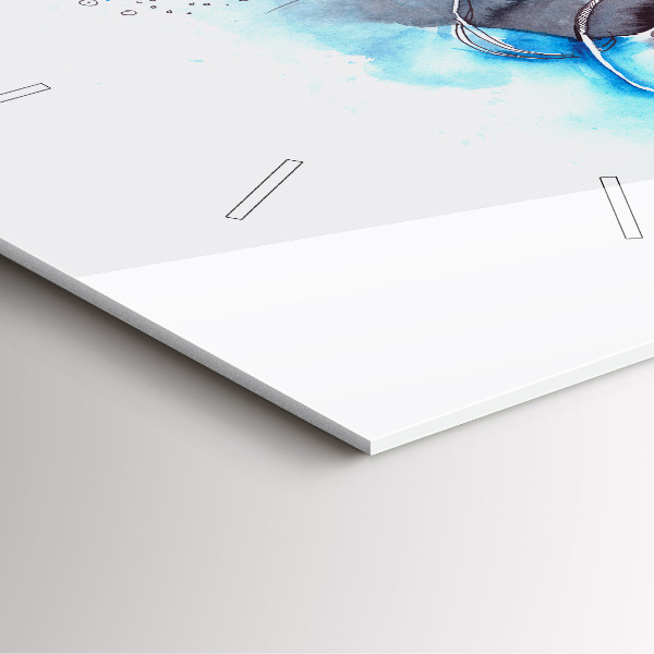 Szögletes fali üvegóra Víz alatti halak élete