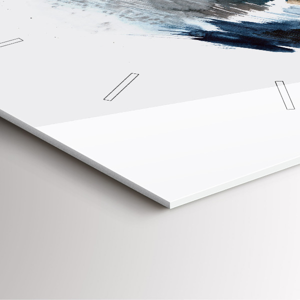 Szögletes fali üvegóra Kapitány távcsővel