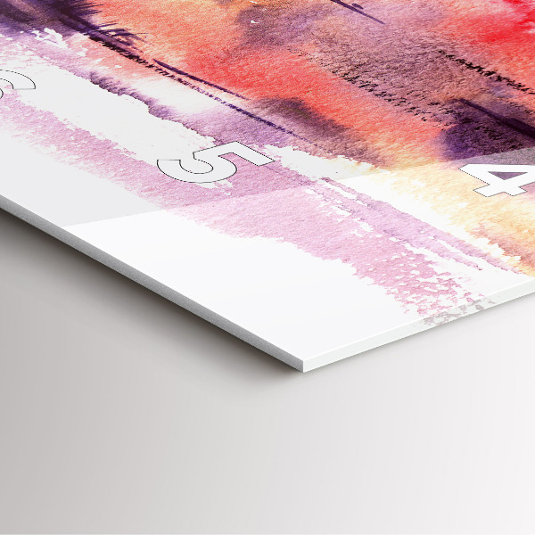 Szögletes fali üvegóra Trópusi táj