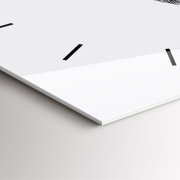 Szögletes fali üvegóra Az emberi szem absztrakciója