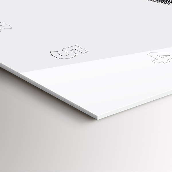 Szögletes fali üvegóra Az emberi szem absztrakciója