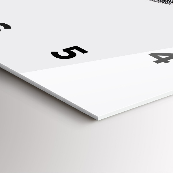 Szögletes fali üvegóra Az emberi szem absztrakciója