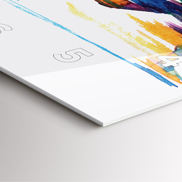 Szögletes fali üvegóra Futó illusztráció