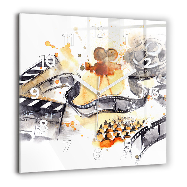 Szögletes fali üvegóra Operatőr kamera