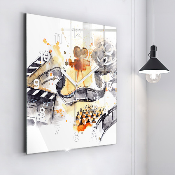 Szögletes fali üvegóra Operatőr kamera