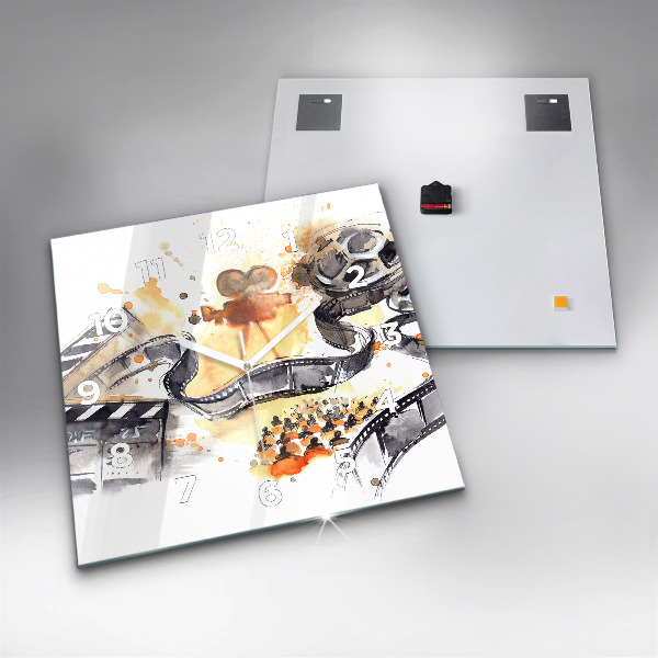 Szögletes fali üvegóra Operatőr kamera