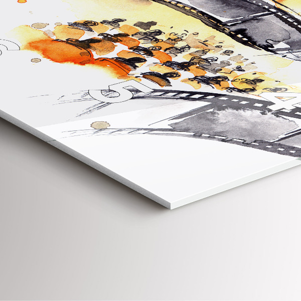 Szögletes fali üvegóra Operatőr kamera