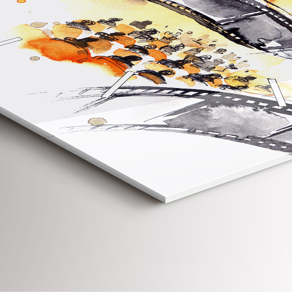 Szögletes fali üvegóra Operatőr kamera