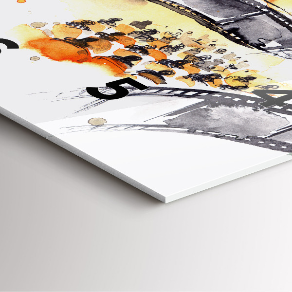 Szögletes fali üvegóra Operatőr kamera