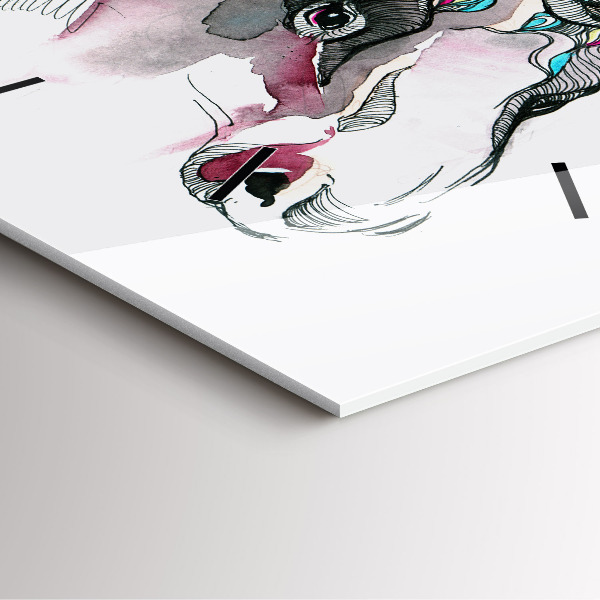 Szögletes fali üvegóra Moose elvont