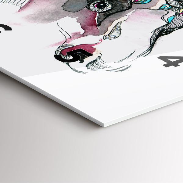 Szögletes fali üvegóra Moose elvont